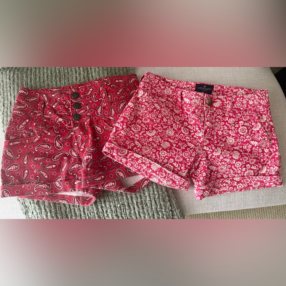 Wallflower Paisley & AE Floral Jean Shorts Duo